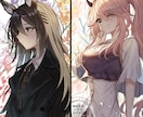 イラストお描きします アイコンやバストアップ、1枚絵や立ち絵など イメージ5