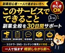 副業の悩みを30日間チャットで無制限相談対応します SNS副業・AI活用までなんでも相談できる30日伴走サポート イメージ3