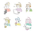 ゆるくておしゃれな親しみやすい商用イラスト作ります テイストはさまざま対応◎ポートフォリオご参照◎ イメージ2