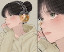 アンニュイで雰囲気のあるイラスト描きます ⭐︎アイコン, サムネイルetc. お気軽にご相談下さい！ イメージ4