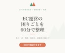 EC運営の困りごとを60分で整理します 売上・CS・物流・販促を、現場〜事業責任者の視点で イメージ1