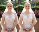 写真データの加工2枚します 写真データ人物加工修整2カットパック イメージ1