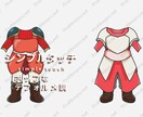 衣装・武器防具をデザインします 二面図/三面図にも対応しております イメージ4