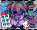 個性的で目を引くイラスト描きます アイコン/MV/歌ってみた/立ち絵/ジャケット など！ イメージ7