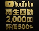 YouTube再生回数2000回と評価を増やします 90日保証✨再生回数2000回＆評価500件✨振り分け可 イメージ9