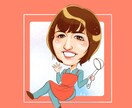 ちょっぴりオシャレでポップな似顔絵アイコン描きます ビジネス、SNS用アイコン、名刺の似顔絵、プレゼントにも♡ イメージ5