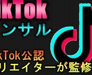 TiKTok公式厳選クリエイターがコンサルします 現役TikTokerが所属しております！ イメージ1