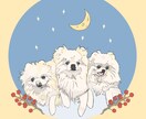うちの子（ペット）をデジタルイラストにします 犬、猫以外の動物や多頭のイラストもOK！ イメージ2