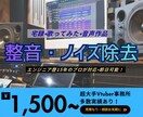即日対応可！音声のノイズ除去・整音対応します エンジニア歴15年のプロフェッショナルが担当します イメージ1