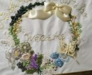 お好きな物に刺繍します 名前、ワンポイントアップリケ、リボン素材で刺すリボン刺繍など イメージ2