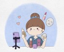 鉛筆タッチのゆるふわイラスト描きます 温もりある絵本風アイコン制作✨ イメージ2