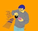 イラスト描きます シンプルでお洒落なイラスト描きます。 イメージ3