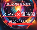 無から有を生み出す錬金ビジネスを伝授します スマホ✕短時間 必要なものはたったこれだけ！ イメージ1
