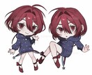 目を引く！ミニキャラ/SDキャラを素早く提供します 低彩度の厚塗り絵柄で周りと差がつくイラストはいかがですか？ イメージ1