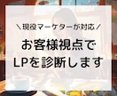 現役マーケターが対応！お客様視点でLPを診断します 「商品の魅力が伝わる」LP作りをお手伝いします！ イメージ1