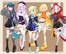 イメージを形に！可愛いイラスト制作します キービジュアル｜立ち絵｜一枚絵｜記念イラスト｜動画サムネイル イメージ6