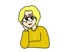 こだわりを聞いて描くようにしています 用途に合わせてカッコ可愛い似顔絵描きます!!! イメージ1
