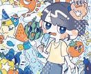 ポップで可愛らしいイラストお描きします イメージをいただいてイラストお描きします！！ イメージ6