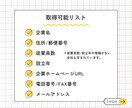 営業先リストをターゲット絞って作成します 【全国OK】業種やエリア問わず取得！ イメージ3