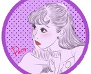 おしゃれさんにオススメします シンプルで目を惹く似顔絵アイコンです(❁´ω`❁) イメージ1