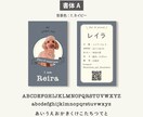 写真入り犬猫ペット名刺　色と書体が選べます 歴15年のデザイナーが作るセミオーダー名刺100枚送料込 イメージ6