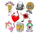 ポップで印象に残るキャラクターを作成します お店やブランドの顔になるオリジナルキャラクターをご提案 イメージ1