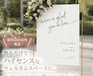 結婚式｜海外で大人気のウェルカムボードを制作します A2パネル｜これ一枚でハイセンスなウェルカムスペースに。 イメージ1
