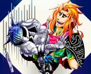 独特な色彩でキャラクター描きます ゲーム用立ち絵・サムネイル・アイコンなど様々なご要望にどうぞ イメージ4