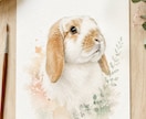 大切なペットの似顔絵をやさしいタッチで描きます 毛並みも表情も丁寧に。印刷してそのまま飾れます イメージ5