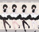 商用利用可！ねこメイド販売します 動画制作や挿絵、TRPGのお供に使える豊富な差分付き！ イメージ3