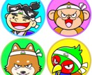 SNS等のシンプル&かわいいアイコンお描きします 人物・動物のかわいいアイコン♫ イメージ1