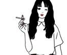 ゆるゆるでシンプルな絵をかきます 女の子イラストが主です。シンプルに描きます。 イメージ4