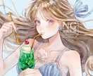 アナログ風で、きらきら艶感のあるイラストを描きます ご要望に合わせて作成します 1枚絵やアイコン・動画サムネに◎ イメージ1
