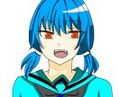 シンプルアニメ塗りSNSアイコン描きます アニメ塗りのアイコン描きます。 イメージ2