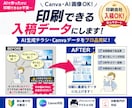Canva・AI画像を印刷用の入稿データにします 高解像度化・塗り足し・PDF化まで対応します イメージ1