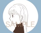 女の子の横顔描きます シンプルな女の子の横顔を5日以内に納品します。 イメージ5