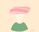 ゆるい乗っけた人たち⌇個性的なアイコン描きます あなたの好きなものを乗っけちゃおう!背景色違い何枚でも無料◎ イメージ5