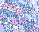 お客様が想う世界観をトキめく鳥瞰図で表現します どこにもないポップで不思議な細かい世界観を描来ます！ イメージ4
