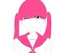 貴方様の好みの単色イラストを描きます 可愛い女の子からかっこいい男の子まで幅広く受け付けます イメージ8