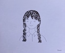 あなただけの特別な似顔絵描きます 手描きのイラスト。地球や宇宙との一体感を感じられます。 イメージ3