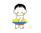 印刷可能な高画質！赤ちゃんの似顔絵作成します SNSアイコンやプレゼントに！データ納品です！ イメージ4