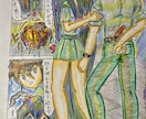可愛いヒロインが主人公の漫画描きますます 全て手描きで色鉛筆にて、ステキな彩色を行います。 イメージ9