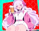 POPで可愛い雰囲気のイラスト制作します SNS・Vtuber向けに魅力的なイラストをご提供 イメージ4