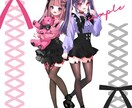 新衣装・立ち絵制作承ります 鮮やかで可愛いイラスト制作します❀ イメージ3