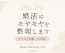 婚活のモヤモヤを整理します テキスト相談3往復・5名限定モニター価格 イメージ1