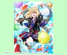 New！一枚絵キャラクターイラスト描きます 記念絵、イベント、キービジュアルなどに使える一枚絵！ イメージ2