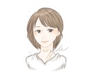 ふんわり、シンプルな似顔絵イラストお描きします 商用利用◎アイコン、名刺、ブログなどに♪ イメージ6