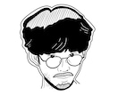 商用OK！モノクロおしゃれなアイコン描きます ビジネスでも使いやすい似顔絵アイコンです。 イメージ1