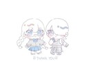 2人で¥1,000！SDキャラ作成します 夢絵もOK！かわいいデフォルメキャラクターを作成します！ イメージ1