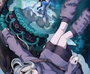 個性的でオシャレな女の子イラスト描きます 【ポップ×ゴス/ガーリー×毒っぽさ】映える一枚をお届け！ イメージ6